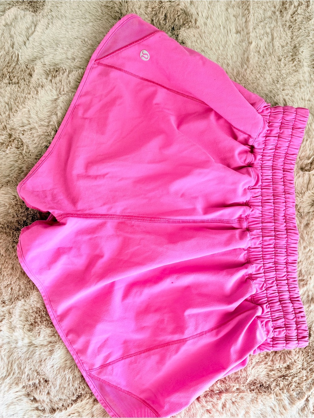 lululemon athletica Bright Pink Athletic Shorts